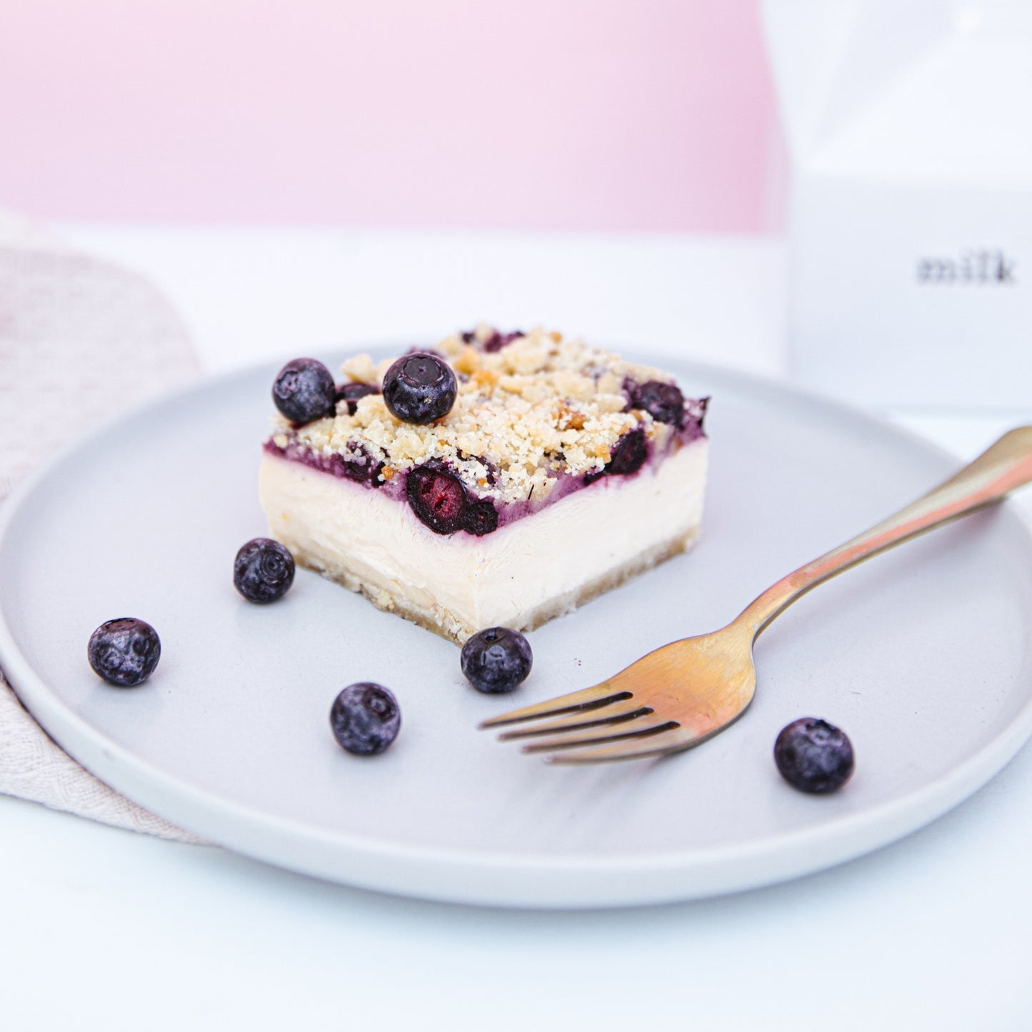 Cheesecake de Arándanos KETO Sin Azúcar