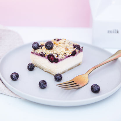 Cheesecake de Arándanos KETO Sin Azúcar