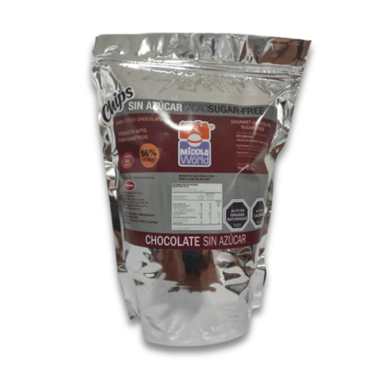 Chips de Chocolate 56% Cacao Sin Azúcar CHOCONO 1 KG.