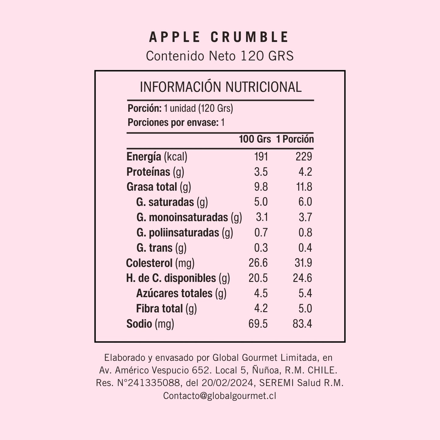 Apple Crumble Sin Azúcar