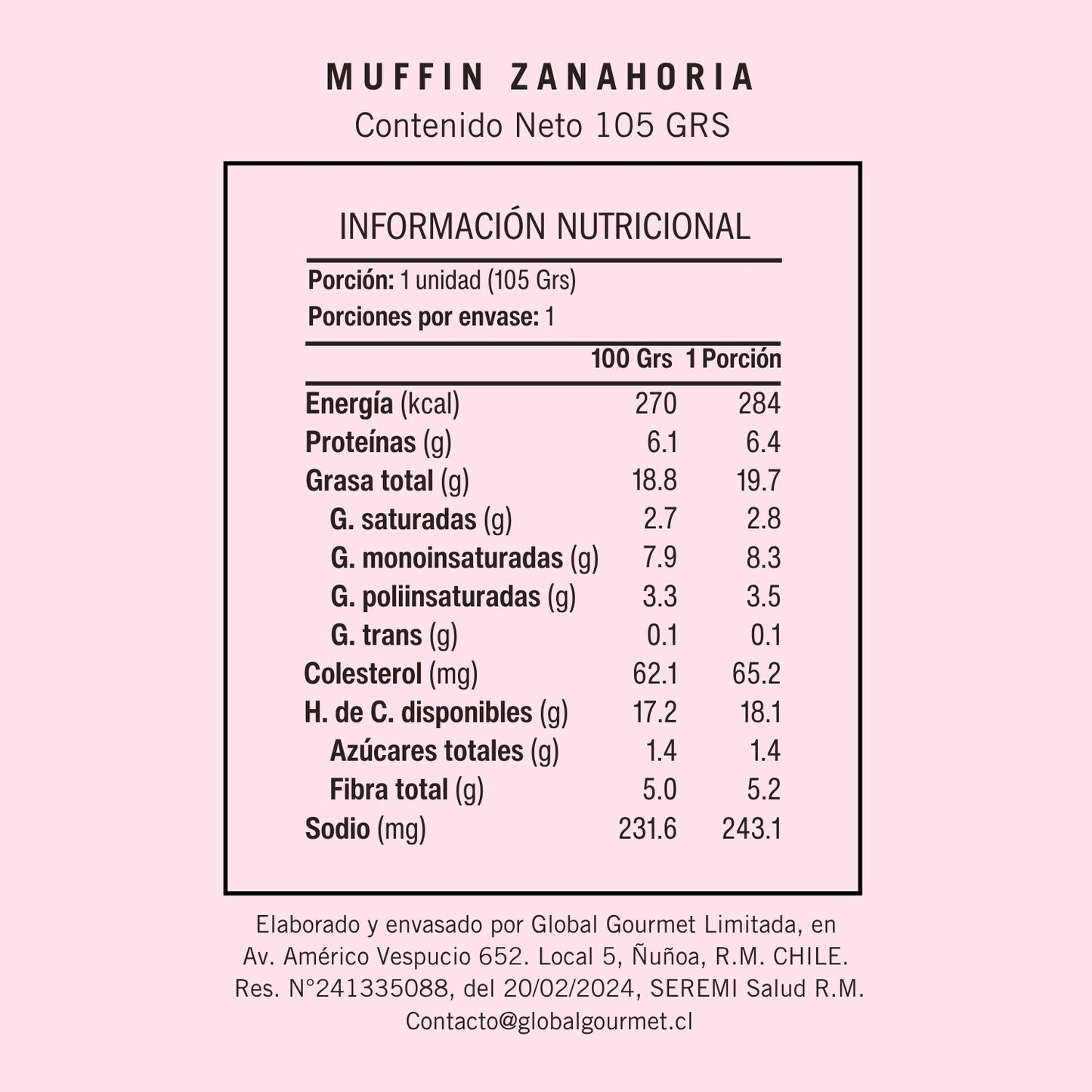 Muffin Zanahoria Crumble Sin Azúcar