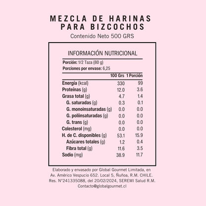 Mix de Harinas sin gluten para Repostería | Especial Bizcochos