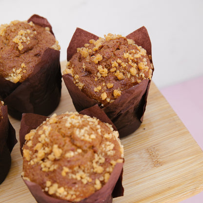 Muffin Zanahoria Crumble Sin Azúcar