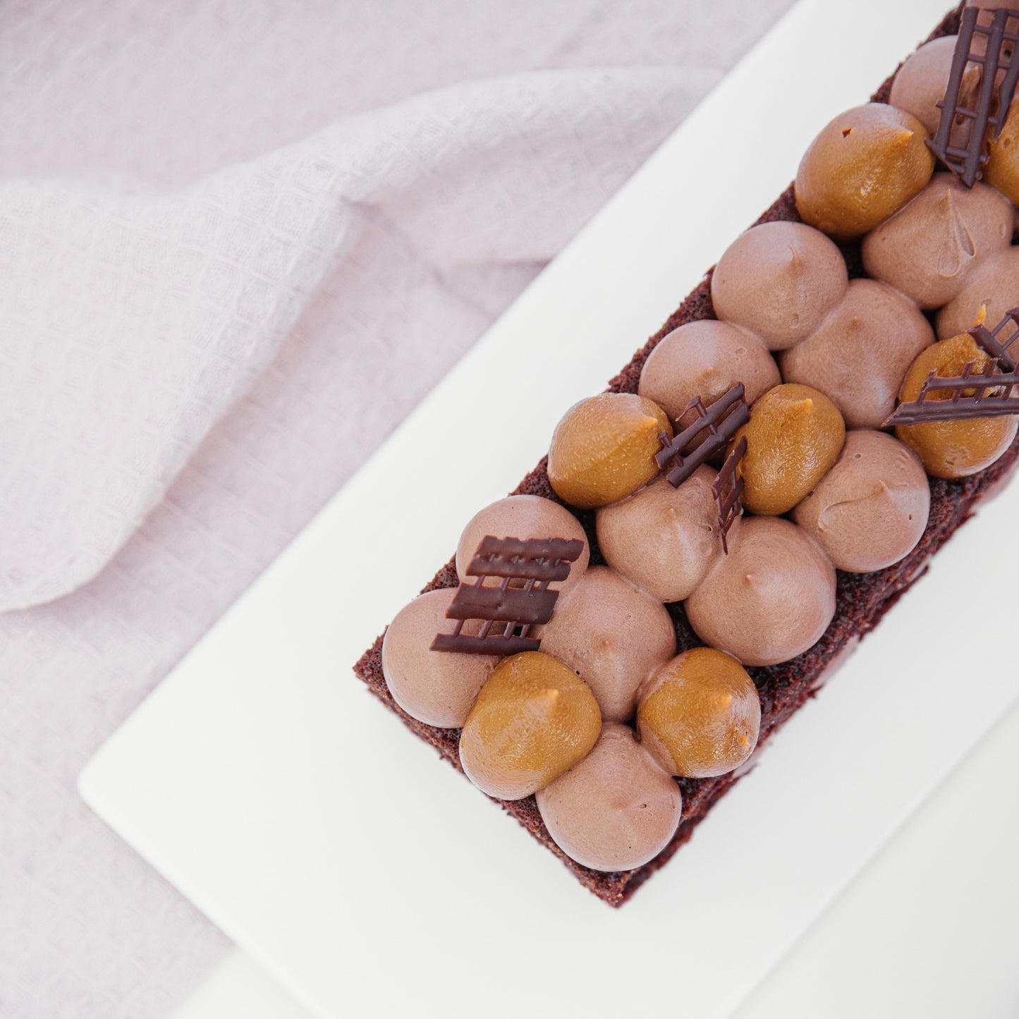 Torta Barra ChocoManjar LowCarb Sin Azúcar