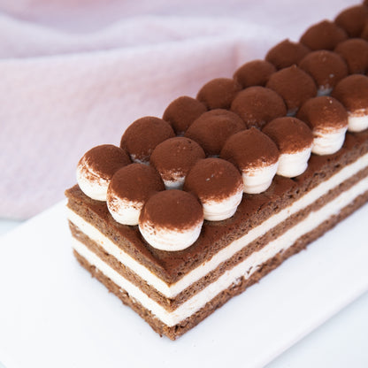 Torta Barra Tiramisú Keto Sin Azúcar