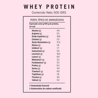 Perfil típico de Aminoácidos Whey Protein BioV